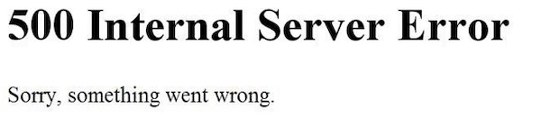 Ошибка 500 Internal Server Error