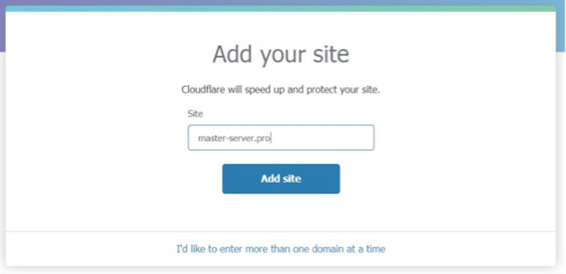 Подключение CloudFlare, рис. 2