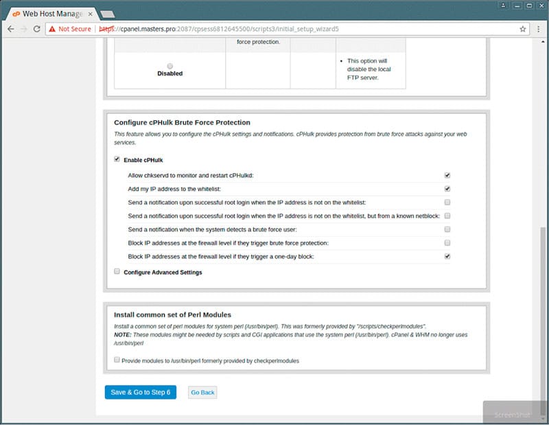 Cphulk brute force protection